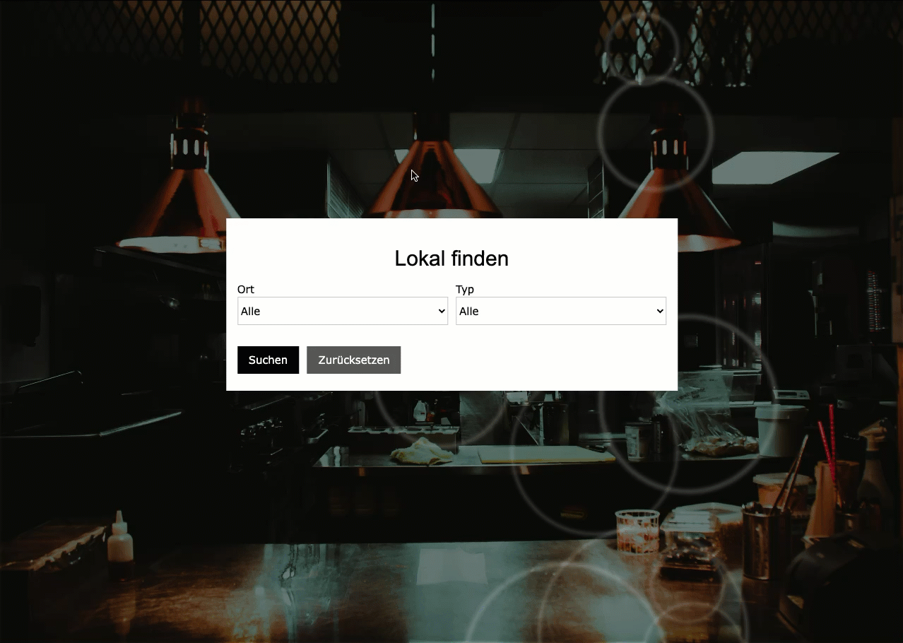Bewegt Bild welches die aufgezählten Schritte, für die Suche und das Aufrufen der Seite, visuell darstellt.